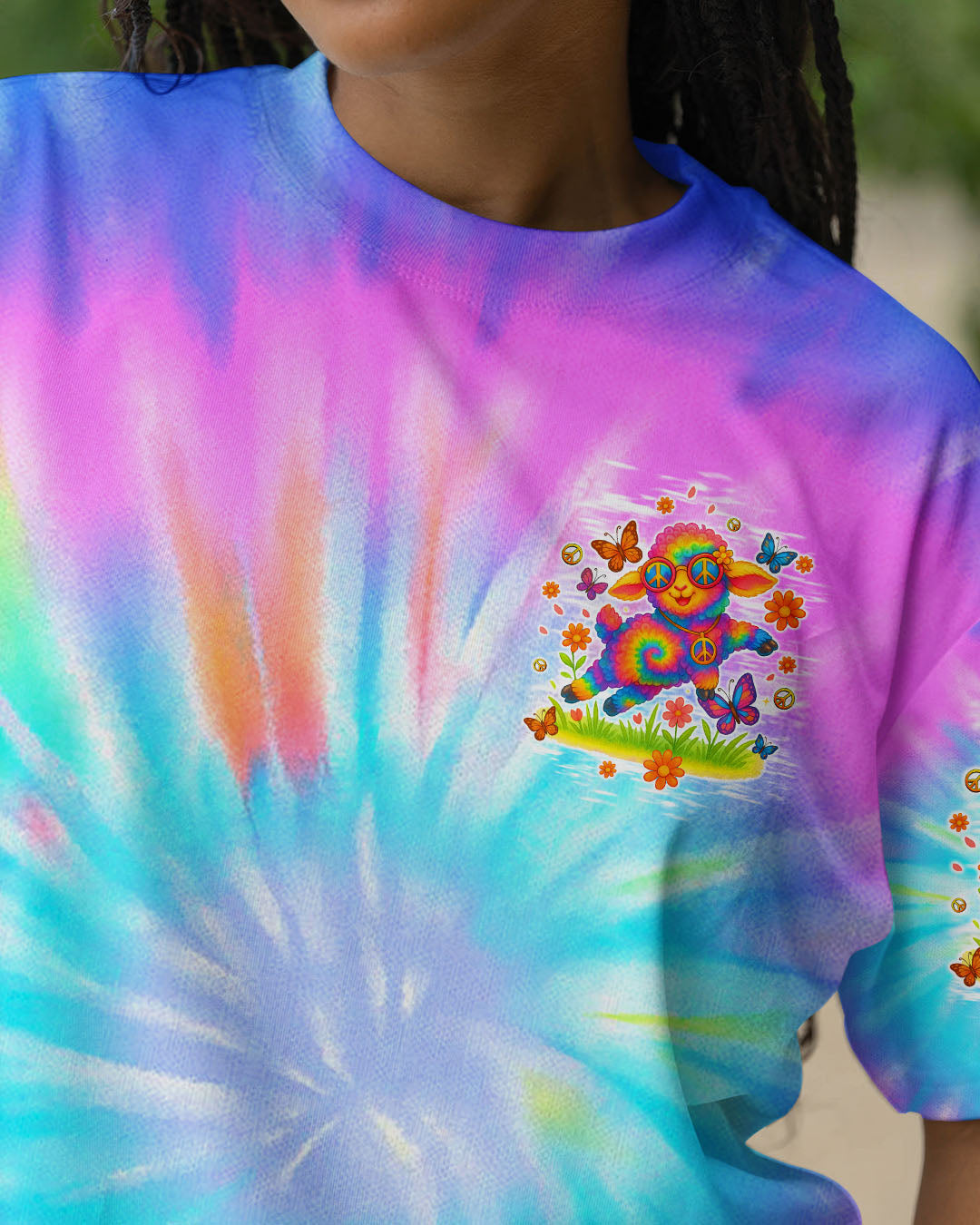 I'M NOT THE BLACK SHEEP TIE DYE  ALL OVER PRINT - TLTW1908252