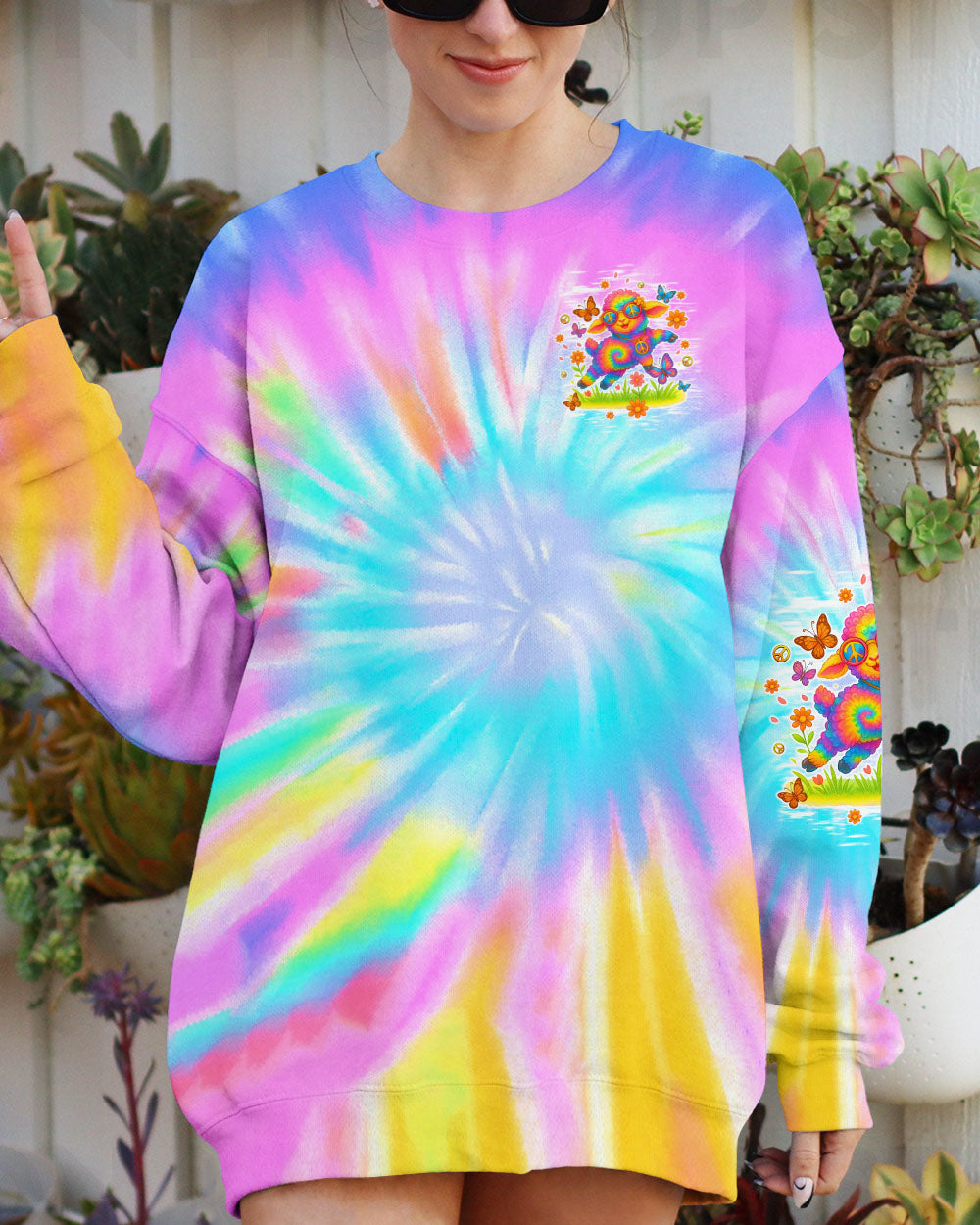 I'M NOT THE BLACK SHEEP TIE DYE  ALL OVER PRINT - TLTW1908252