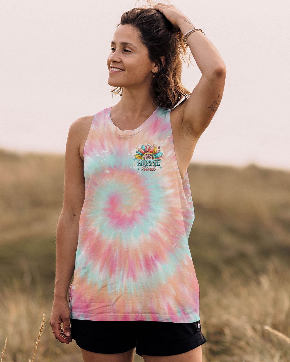 BE THE SUNSHINE SUNFLOWER TIE DYE ALL OVER PRINT  - TLTW1911245