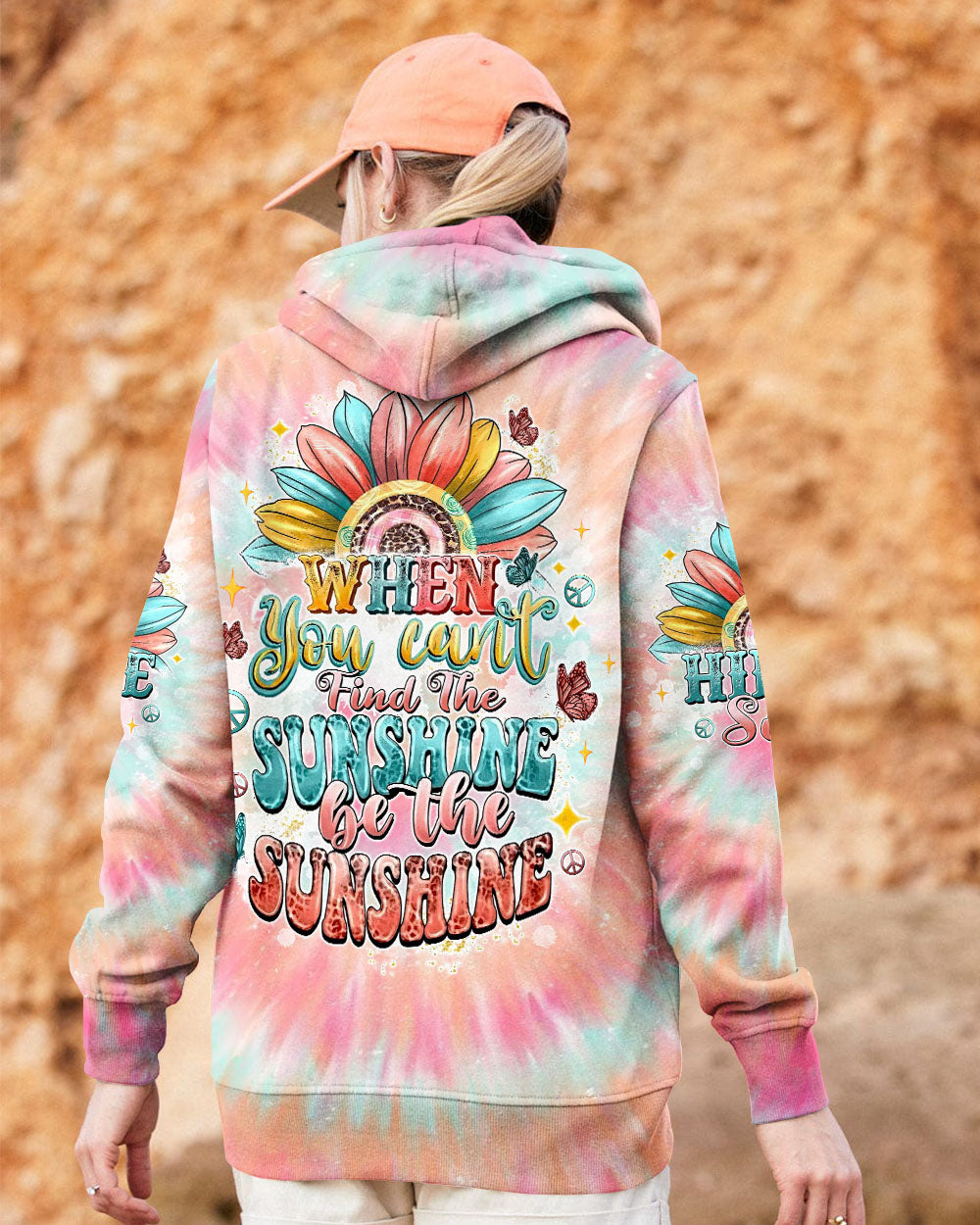BE THE SUNSHINE SUNFLOWER TIE DYE ALL OVER PRINT  - TLTW1911245