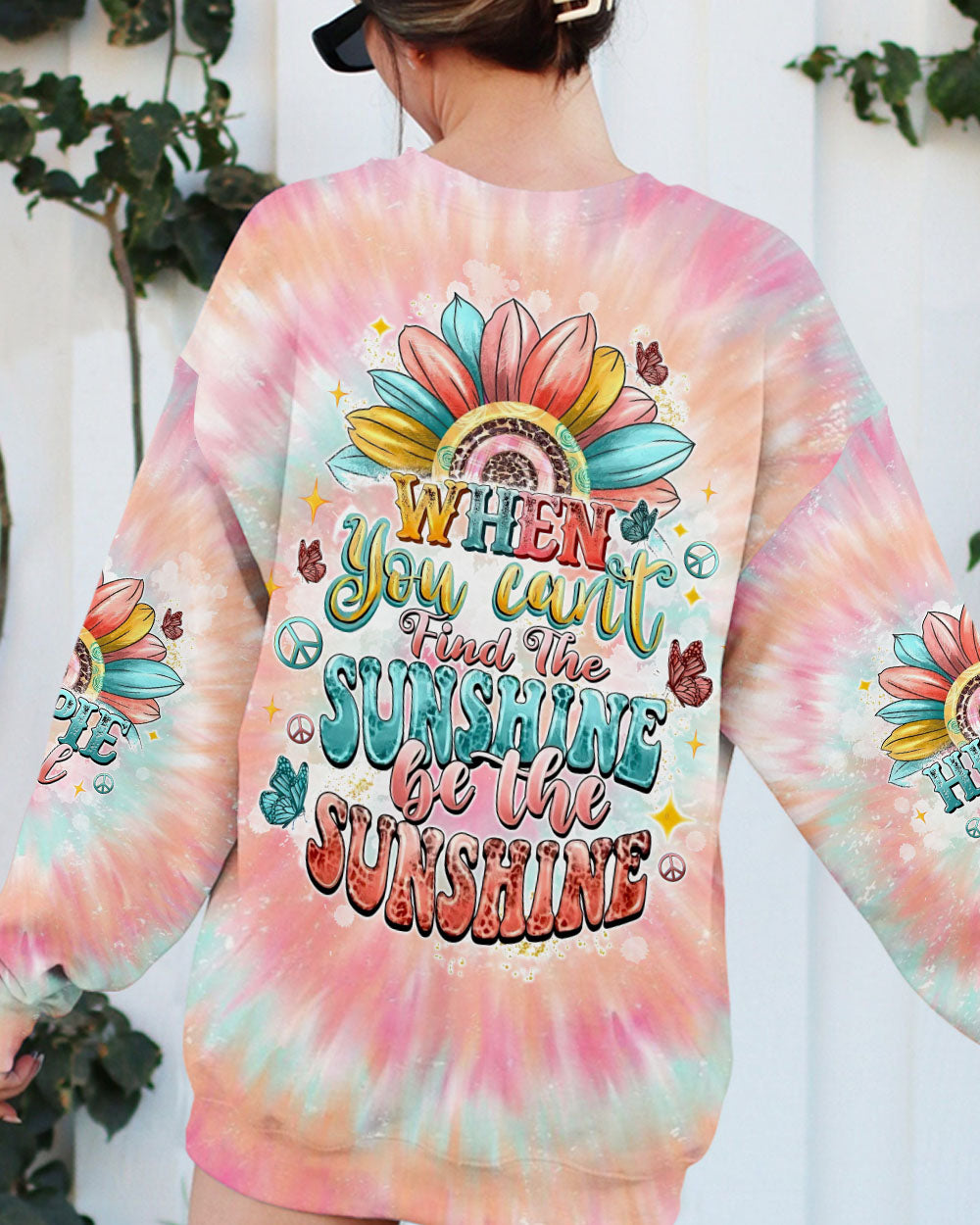 BE THE SUNSHINE SUNFLOWER TIE DYE ALL OVER PRINT  - TLTW1911245