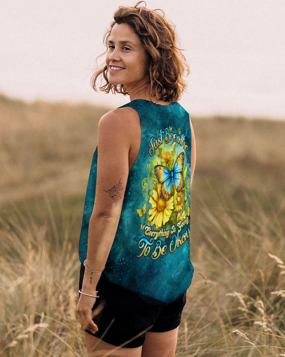 JUST BREATHE BUTTERFY ALL OVER PRINT - TLTW1912244