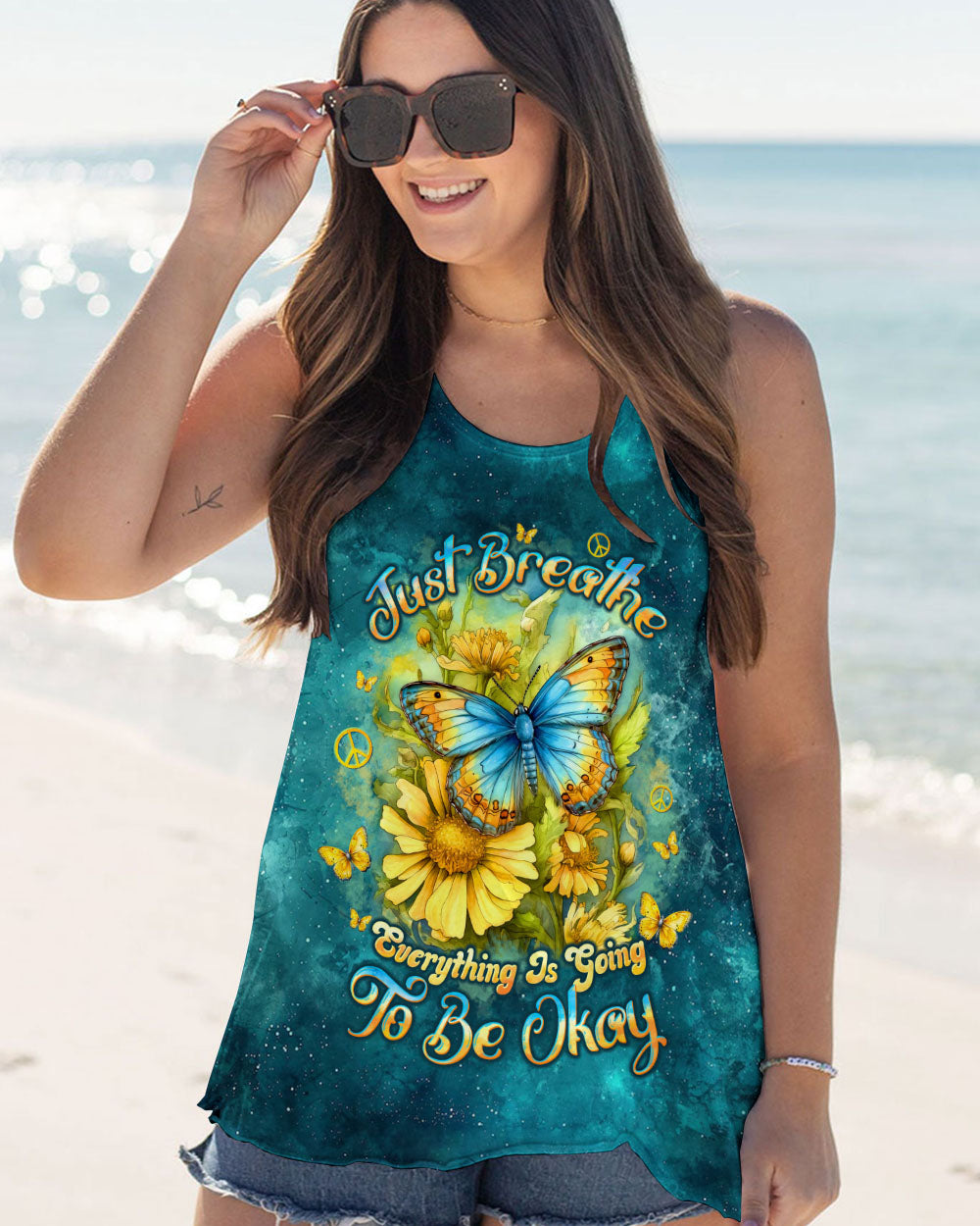 JUST BREATHE BUTTERFY ALL OVER PRINT - TLTW1912244