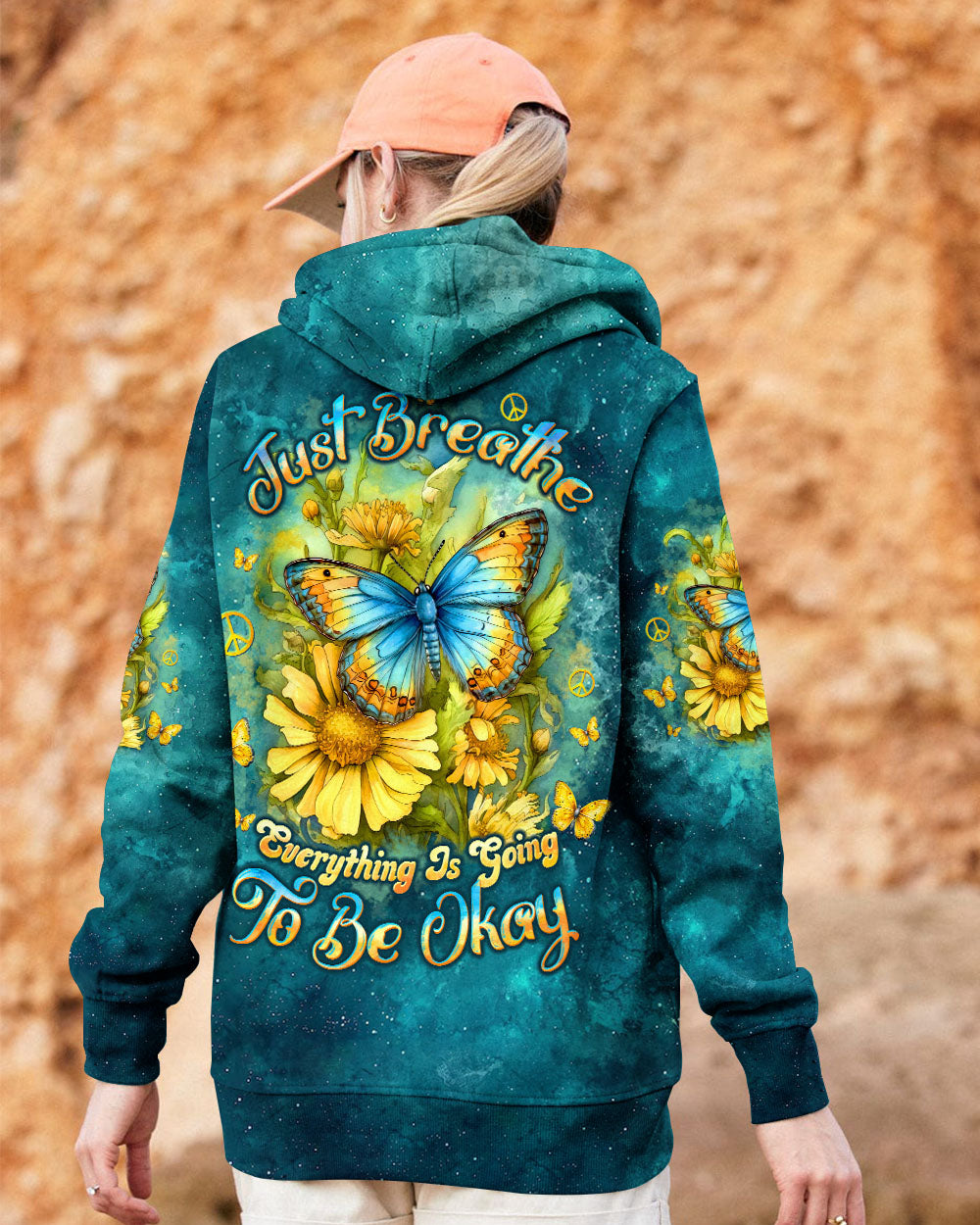 JUST BREATHE BUTTERFY ALL OVER PRINT - TLTW1912244
