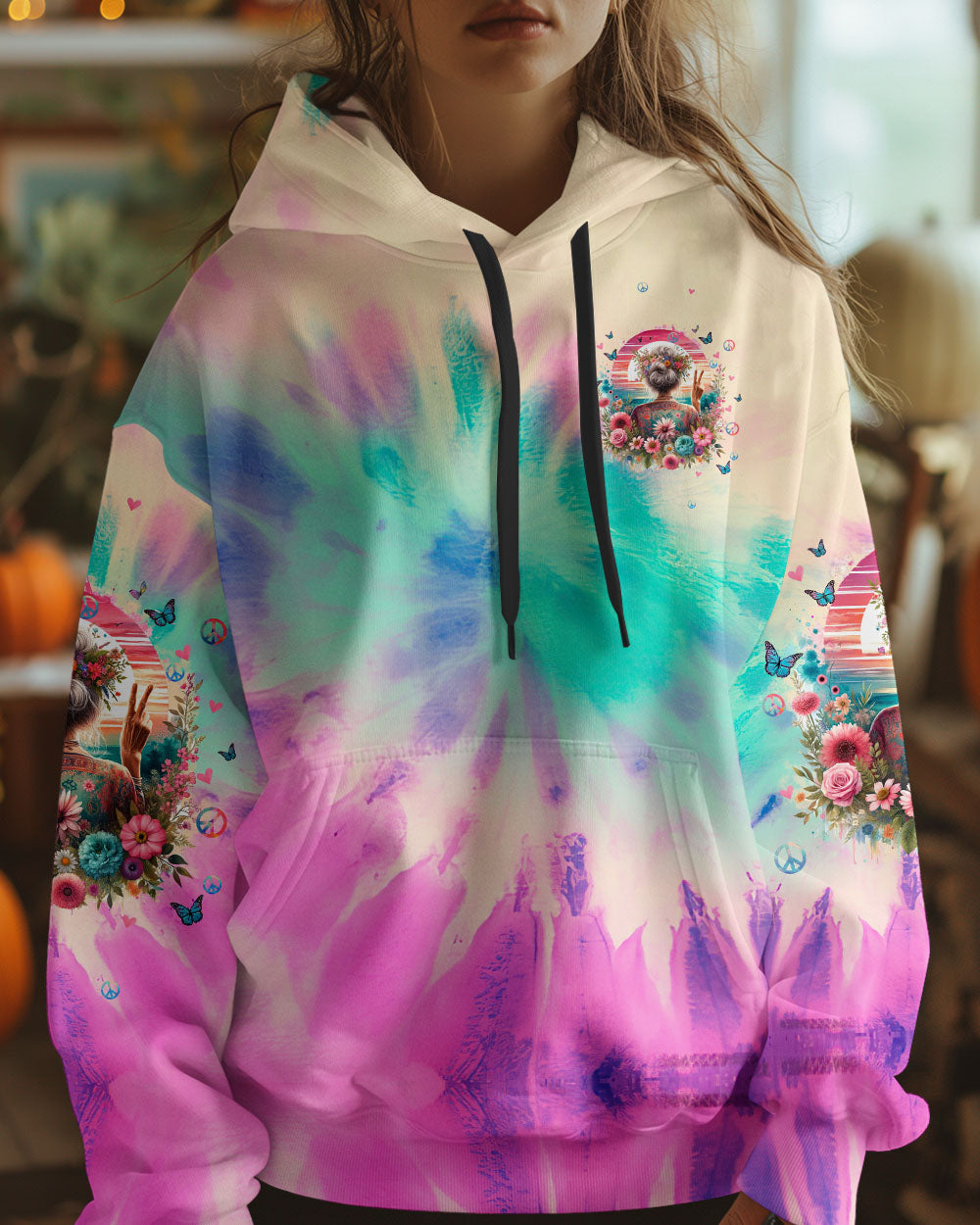 ASSUMING I'M JUST AN OLD LADY TIE DYE ALL OVER PRINT - TLTW2003252