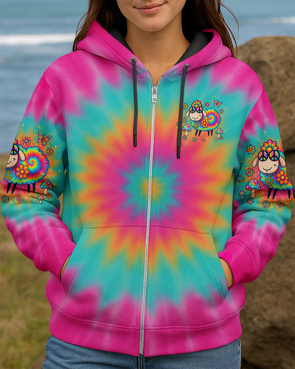 I'M NOT THE BLACK SHEEP TIE DYE ALL OVER PRINT - TLTW2006254