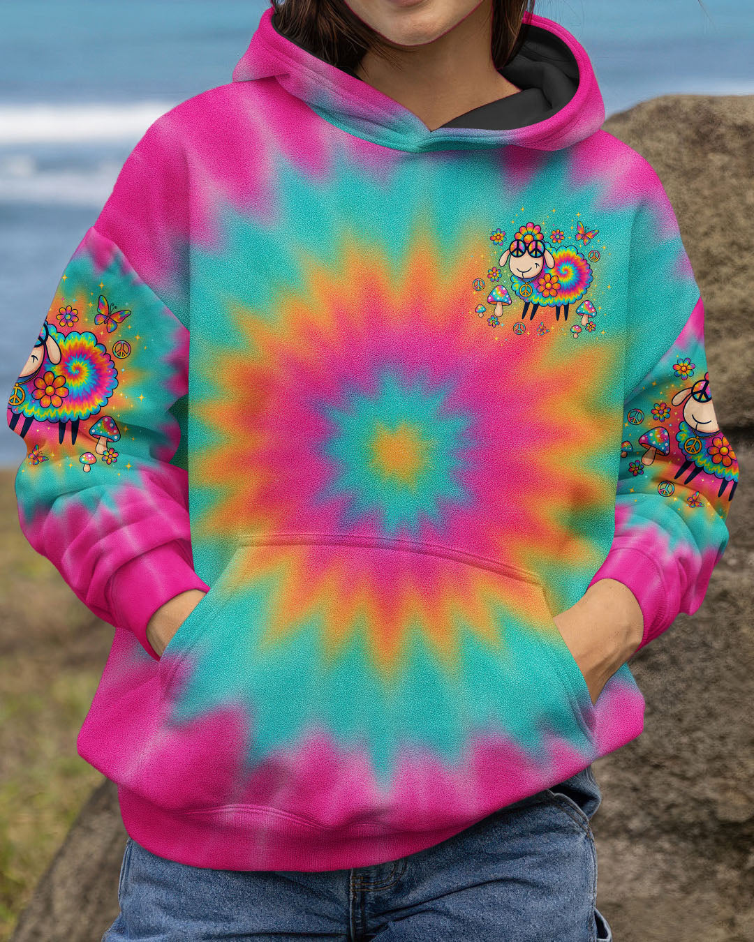 I'M NOT THE BLACK SHEEP TIE DYE ALL OVER PRINT - TLTW2006254