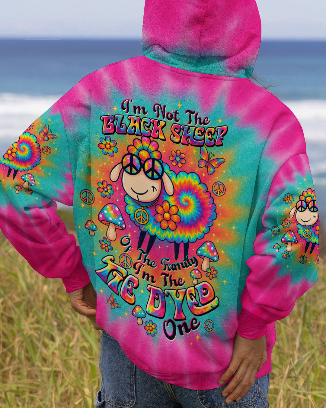 I'M NOT THE BLACK SHEEP TIE DYE ALL OVER PRINT - TLTW2006254
