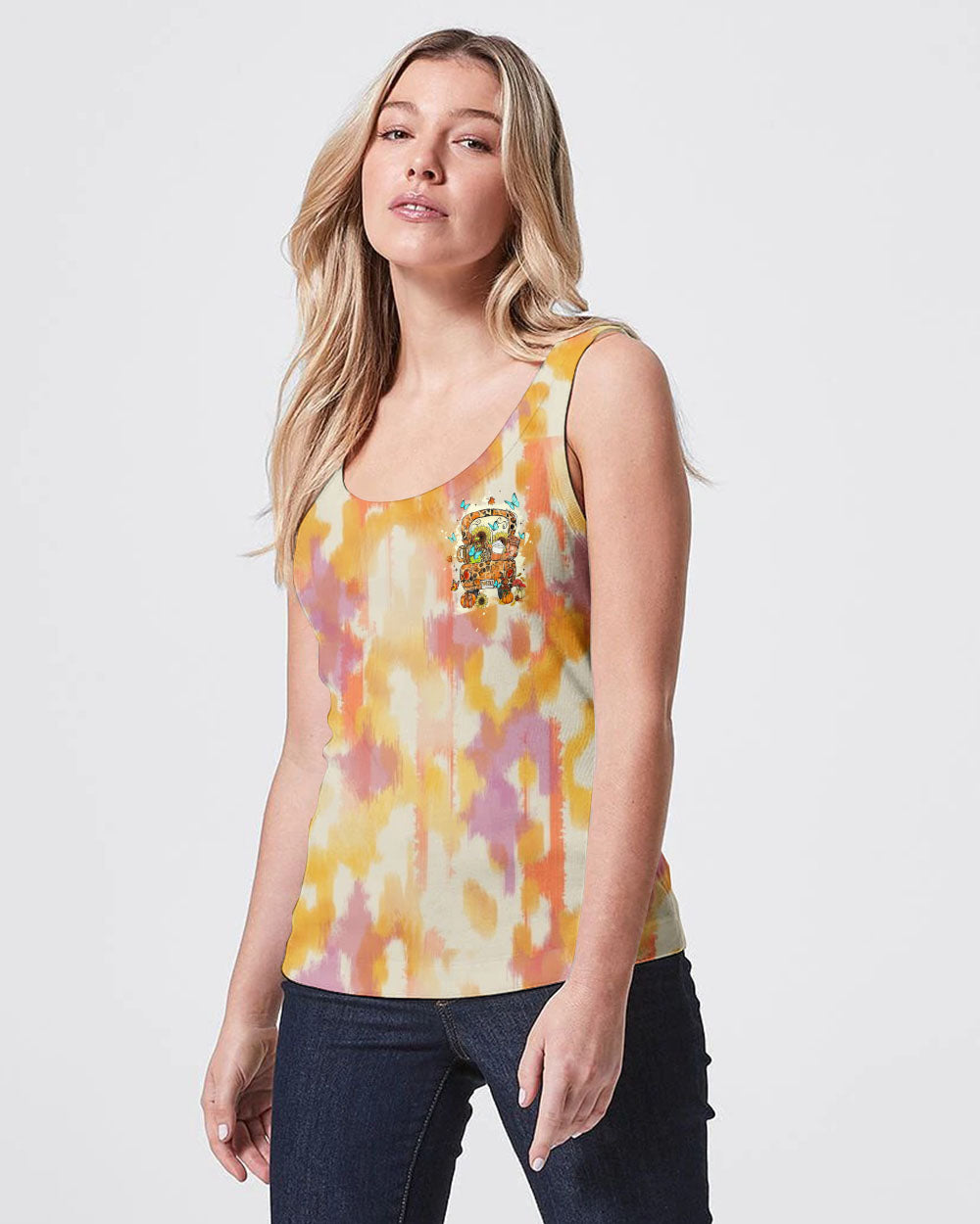 HAPPY FALL Y'ALL TIE DYE ALL OVER PRINT - TLTW2007231