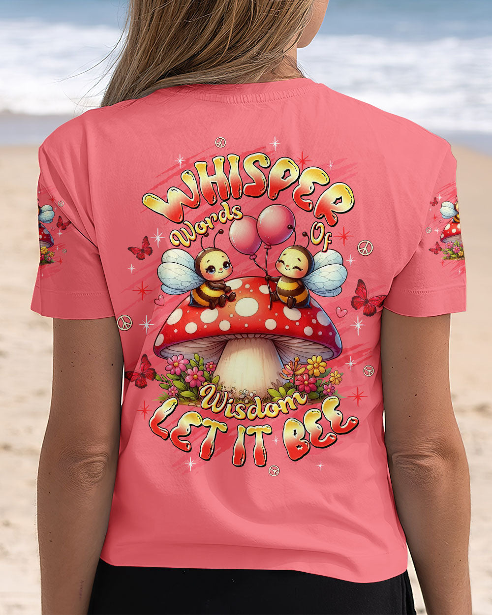 WHISPER WORDS OF WISDOM BEE ALL OVER PRINT - TLTW2009252
