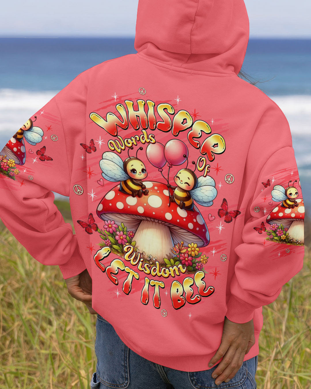WHISPER WORDS OF WISDOM BEE ALL OVER PRINT - TLTW2009252