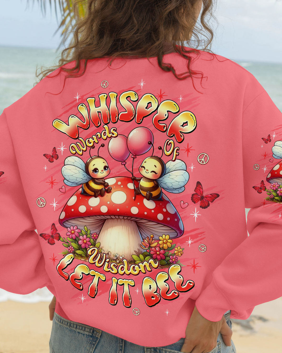 WHISPER WORDS OF WISDOM BEE ALL OVER PRINT - TLTW2009252