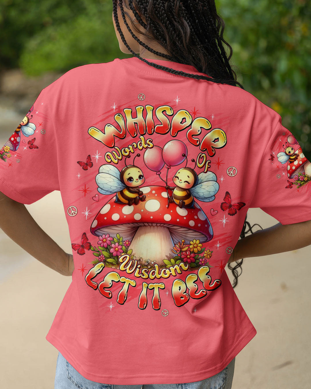 WHISPER WORDS OF WISDOM BEE ALL OVER PRINT - TLTW2009252