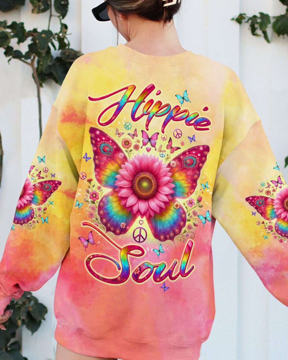 HIPPIE SOUL BUTTERFLY SUNFLOWER ALL OVER PRINT  -  TLTW2102254