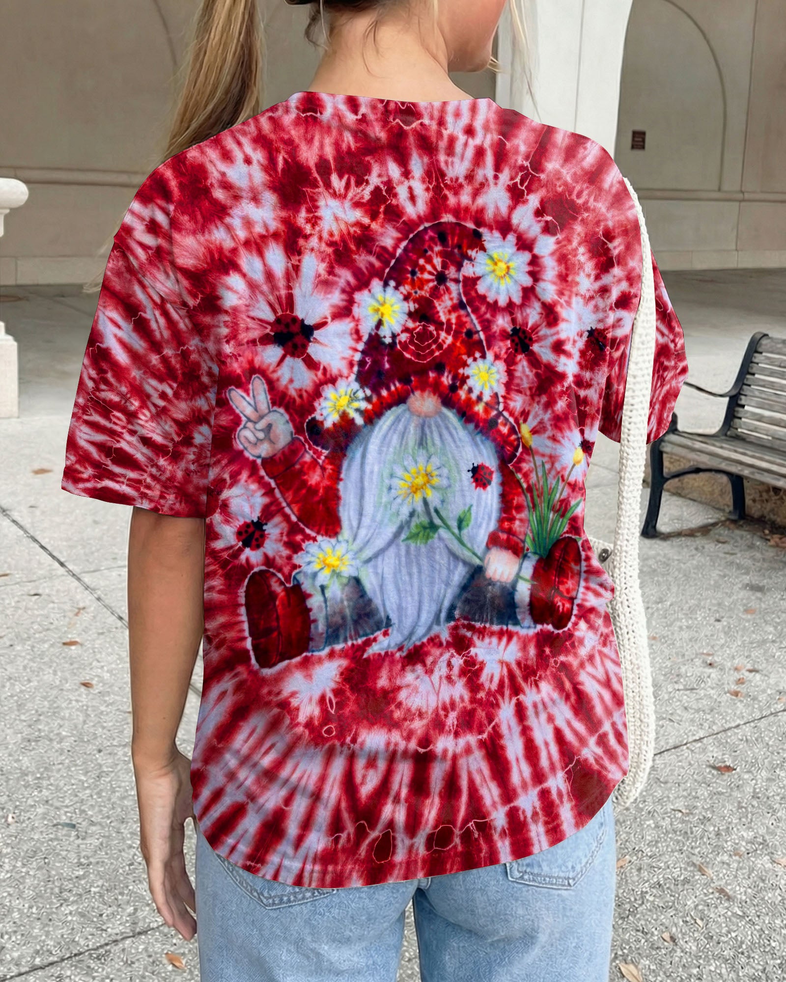 GROOVY GNOME RED BURST ALL OVER PRINT - TLTW2105262