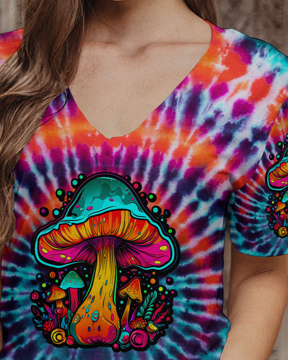 EAT MUSHROOMS SEE THE UNIVERSE TIE DYE ALL OVER PRINT - TLTW2106232