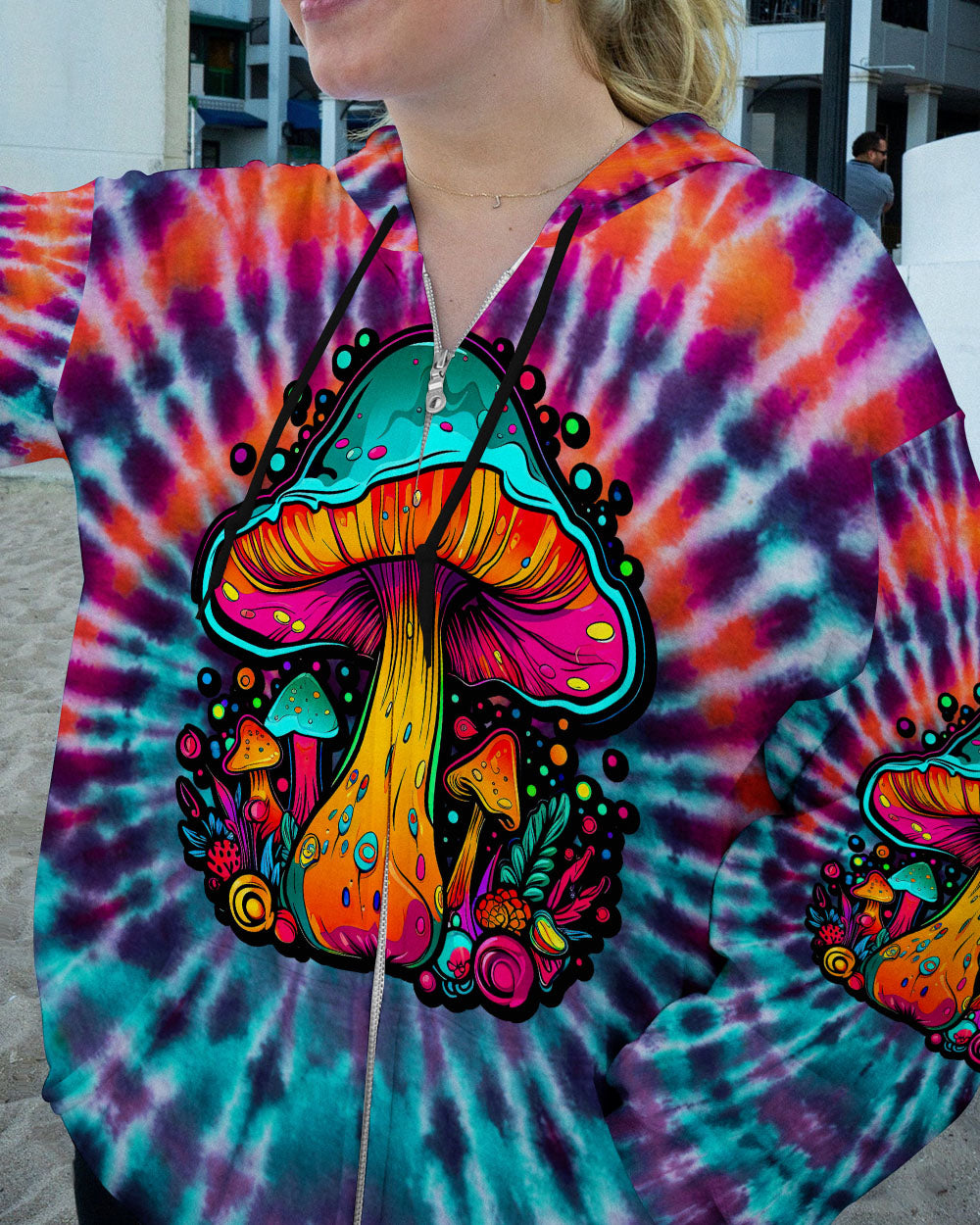 EAT MUSHROOMS SEE THE UNIVERSE TIE DYE ALL OVER PRINT - TLTW2106232