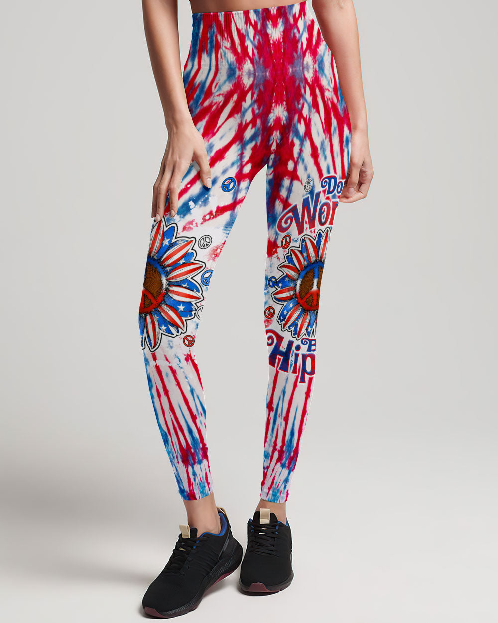 DON'T WORRY BE HIPPIE SUNFLOWER AMERICA TIE DYE ALL OVER PRINT - TLTW2106235
