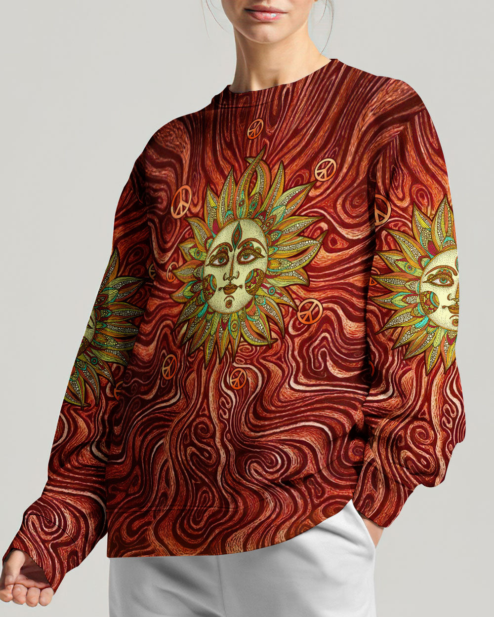 PEACE Y'ALL SUN ALL OVER PRINT - TLTW2107231