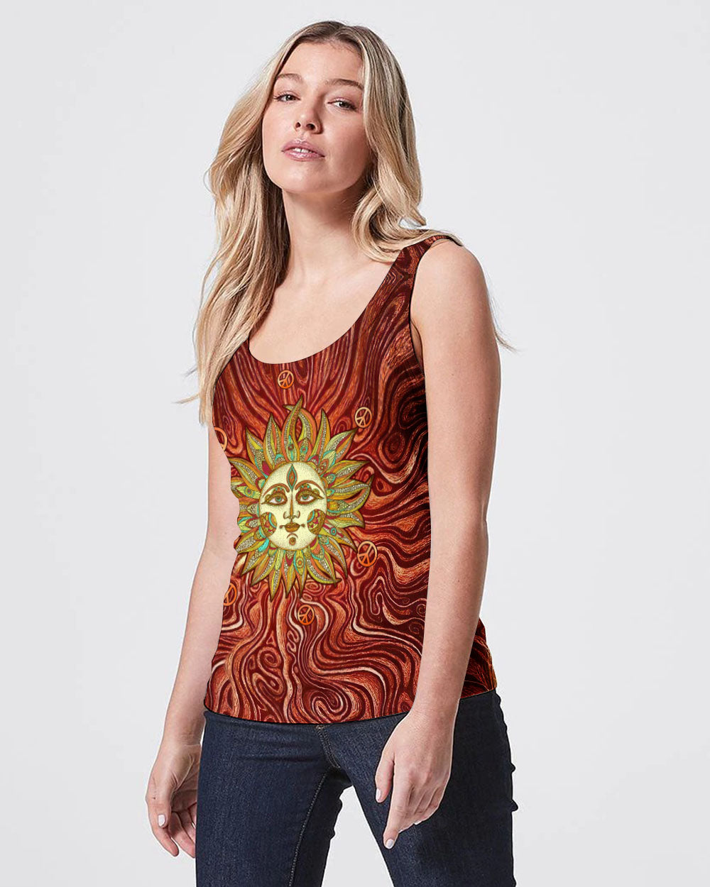 PEACE Y'ALL SUN ALL OVER PRINT - TLTW2107231
