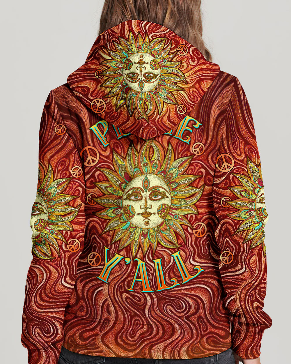 PEACE Y'ALL SUN ALL OVER PRINT - TLTW2107231