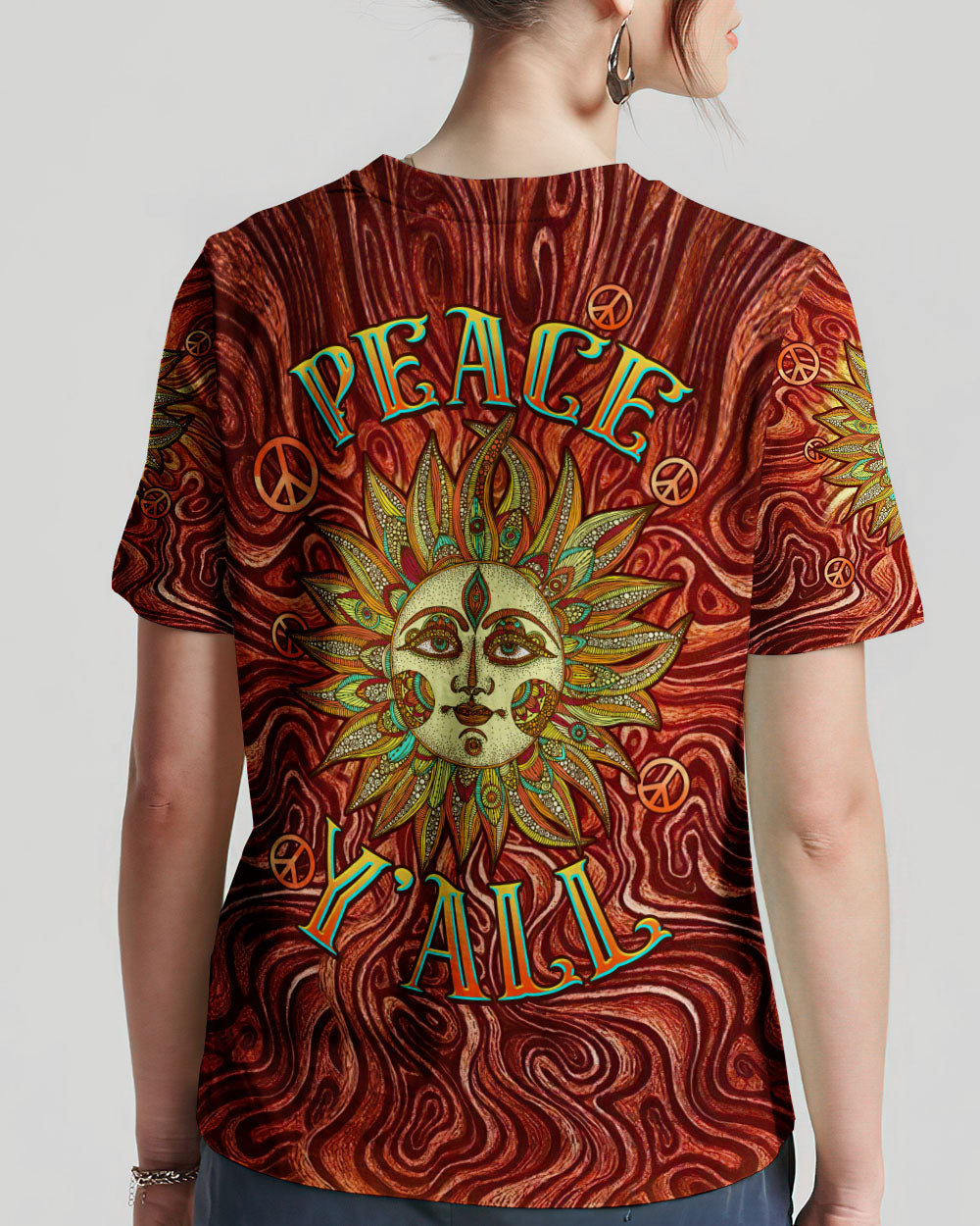 PEACE Y'ALL SUN ALL OVER PRINT - TLTW2107231