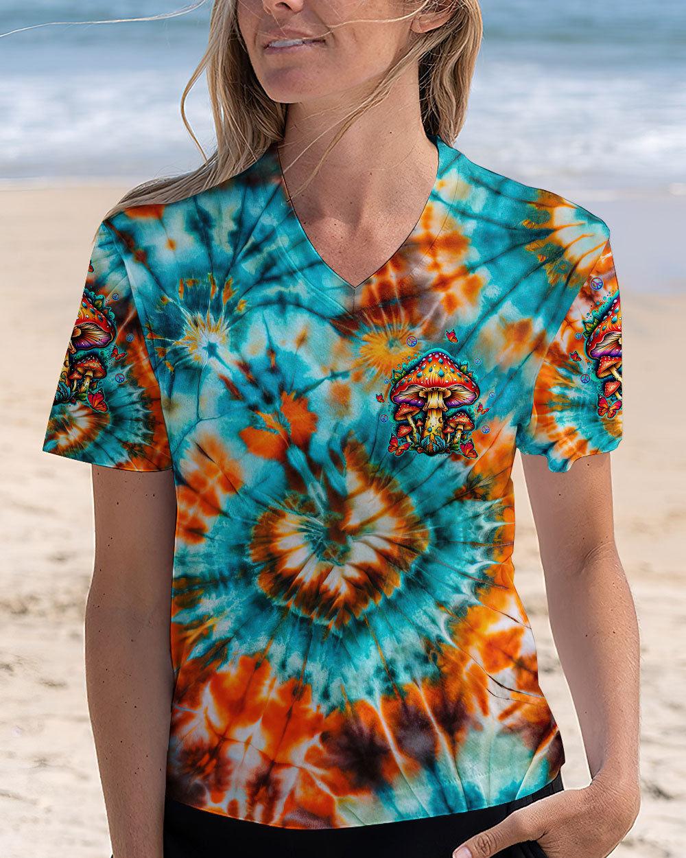 EAT MUSHROOMS SEE THE UNIVERSE TIE DYE ALL OVER PRINT - TLTW2110252