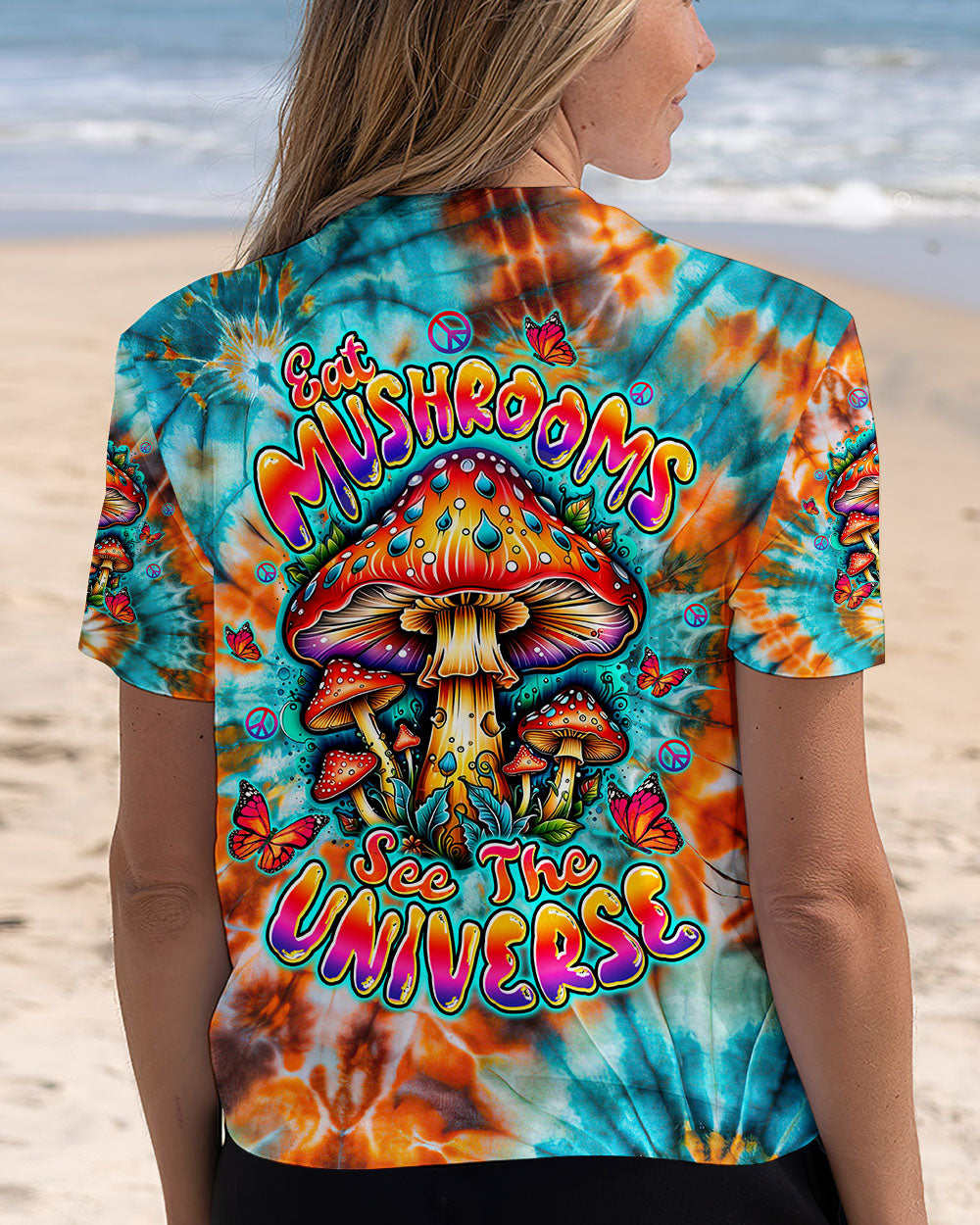 EAT MUSHROOMS SEE THE UNIVERSE TIE DYE ALL OVER PRINT - TLTW2110252