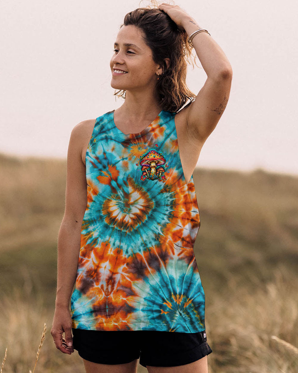 EAT MUSHROOMS SEE THE UNIVERSE TIE DYE ALL OVER PRINT - TLTW2110252
