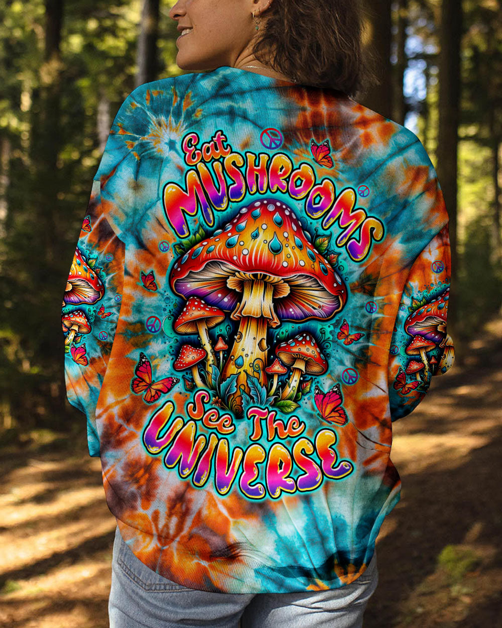 EAT MUSHROOMS SEE THE UNIVERSE TIE DYE ALL OVER PRINT - TLTW2110252