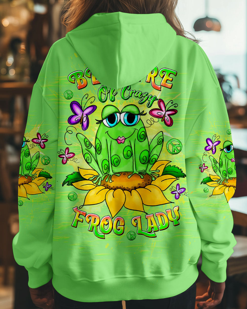 BEWARE OF CRAZY FROG LADY ALL OVER PRINT - TLTW2111244
