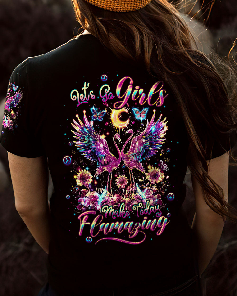 LET'S GO GIRLS MAKE TODAY FLAMAZING FLAMINGO ALL OVER PRINT - TLTW2204242