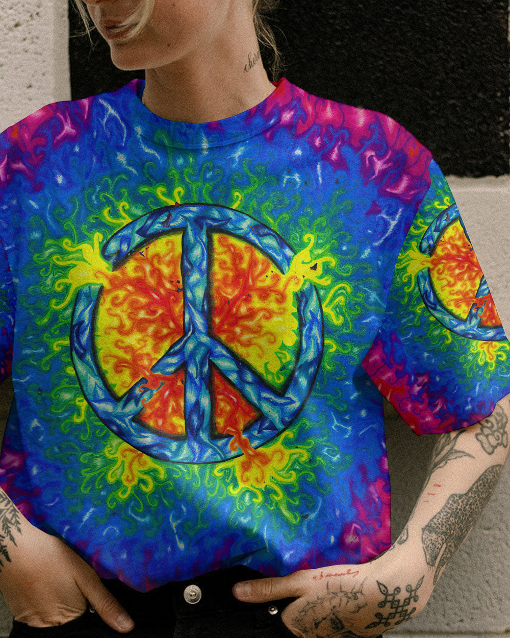 PEACE Y'ALL ALL OVER PRINT - TLTW2206235