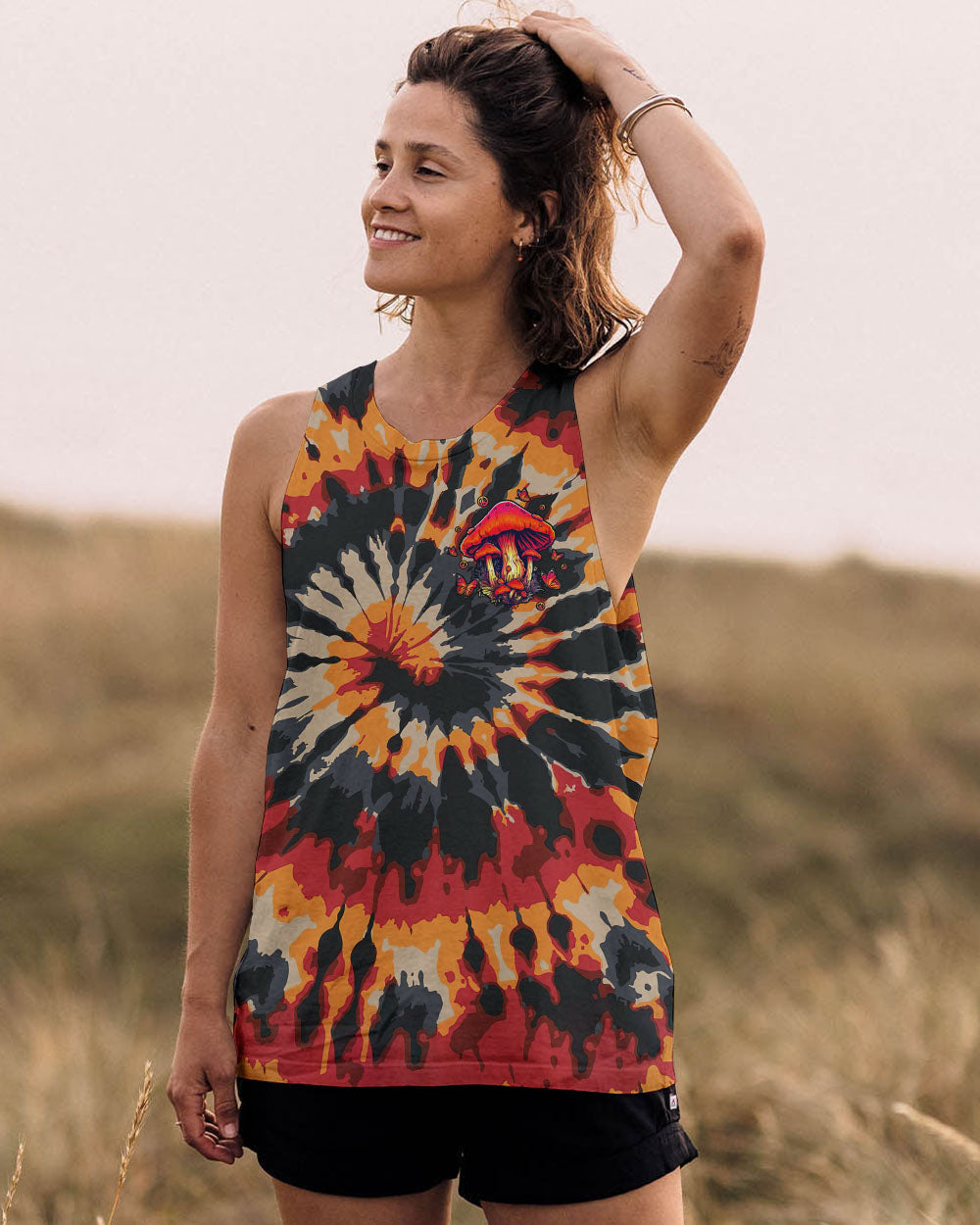 GROW YOUR OWN WAY MUSHROOM TIE DYE ALL OVER PRINT - TLTW2210253