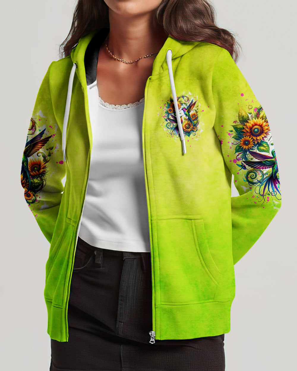 JUST BREATHE HUMMINGBIRD ALL OVER PRINT - TLTW2305243