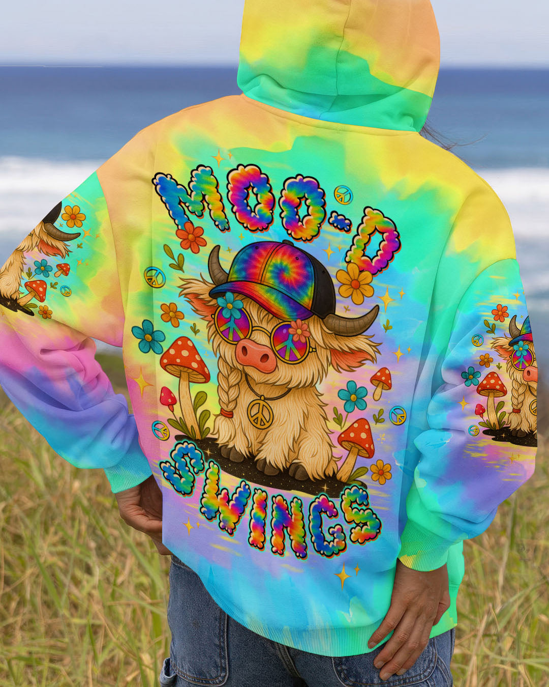 MOOD SWINGS COW ALL OVER PRINT - TLTW2307251