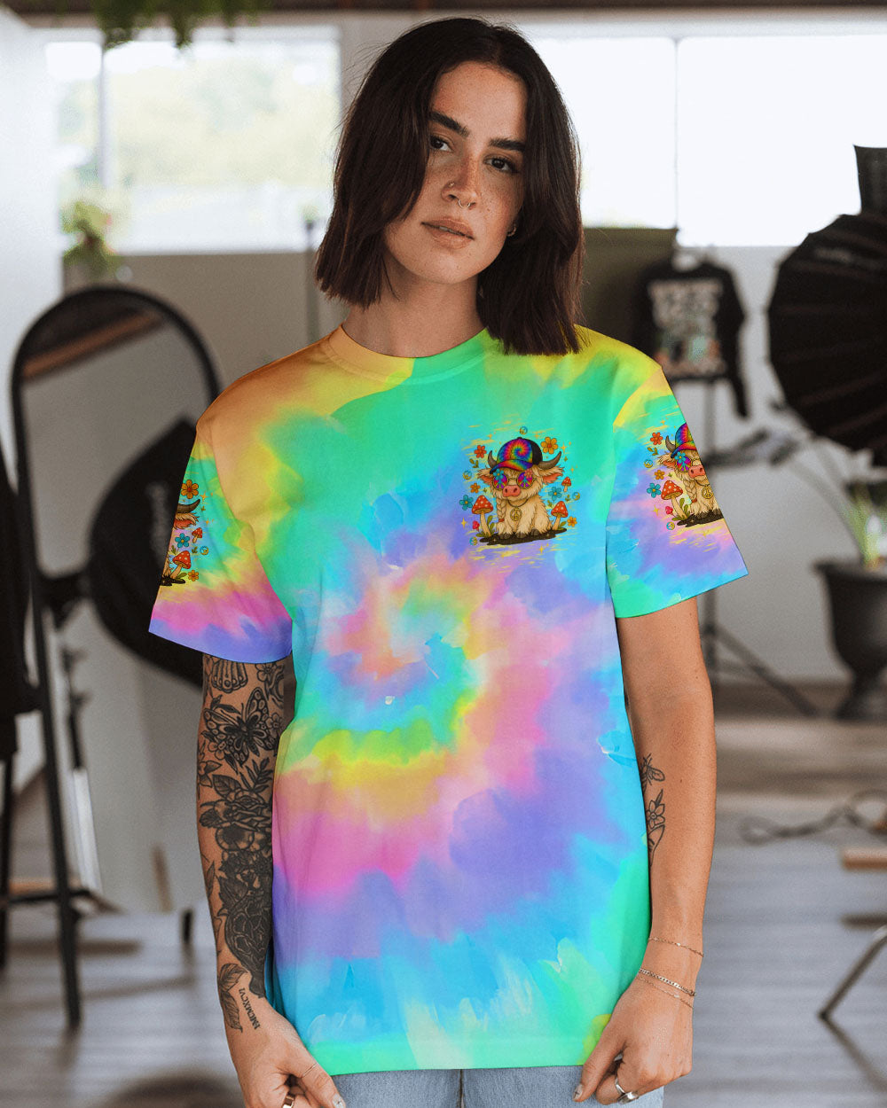 MOOD SWINGS COW ALL OVER PRINT - TLTW2307251