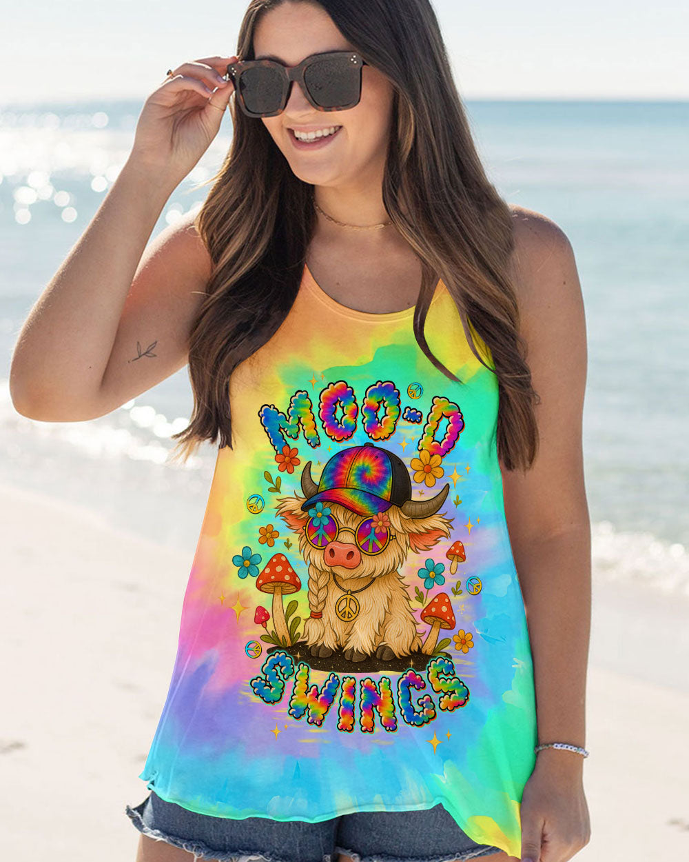 MOOD SWINGS COW ALL OVER PRINT - TLTW2307251
