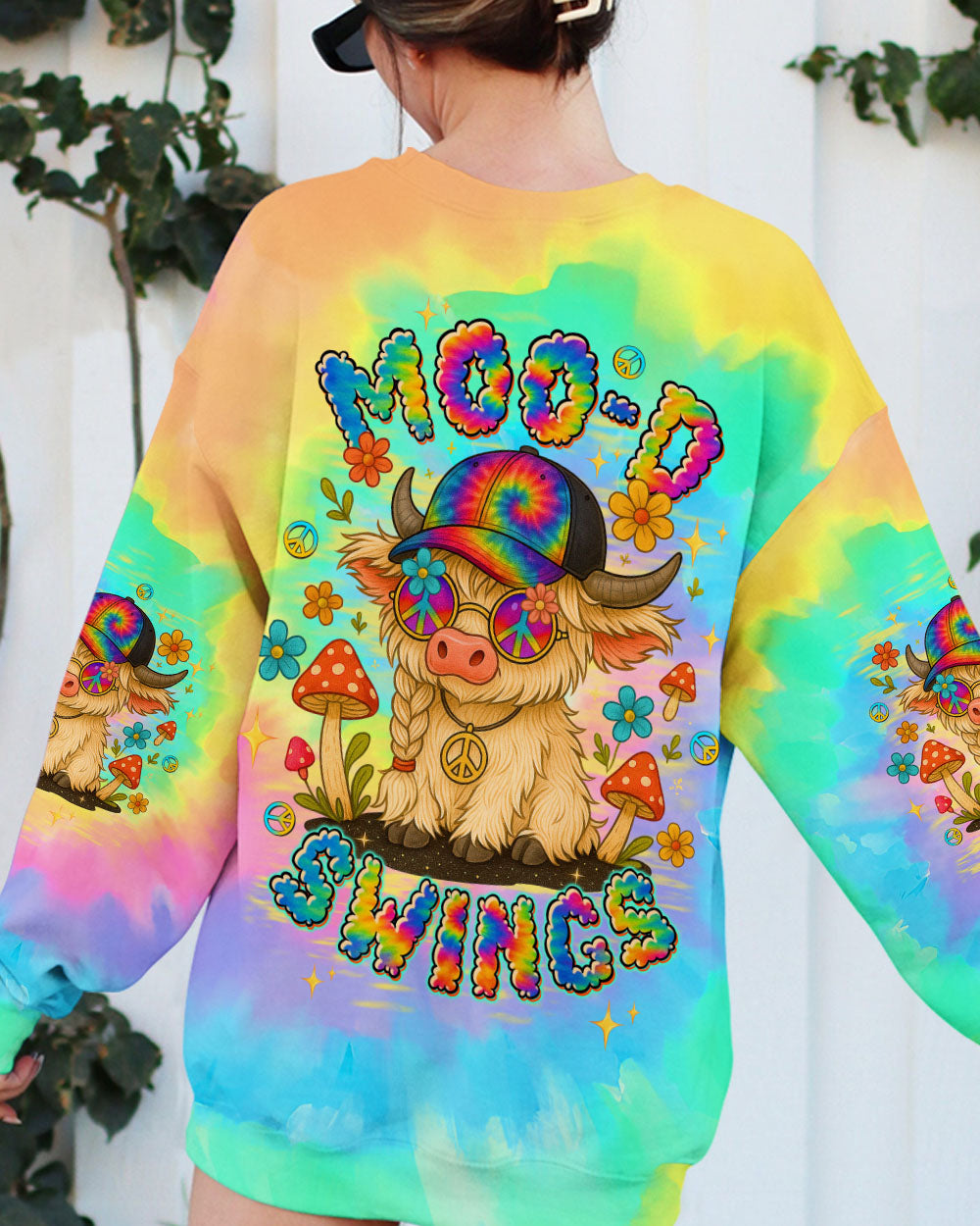 MOOD SWINGS COW ALL OVER PRINT - TLTW2307251
