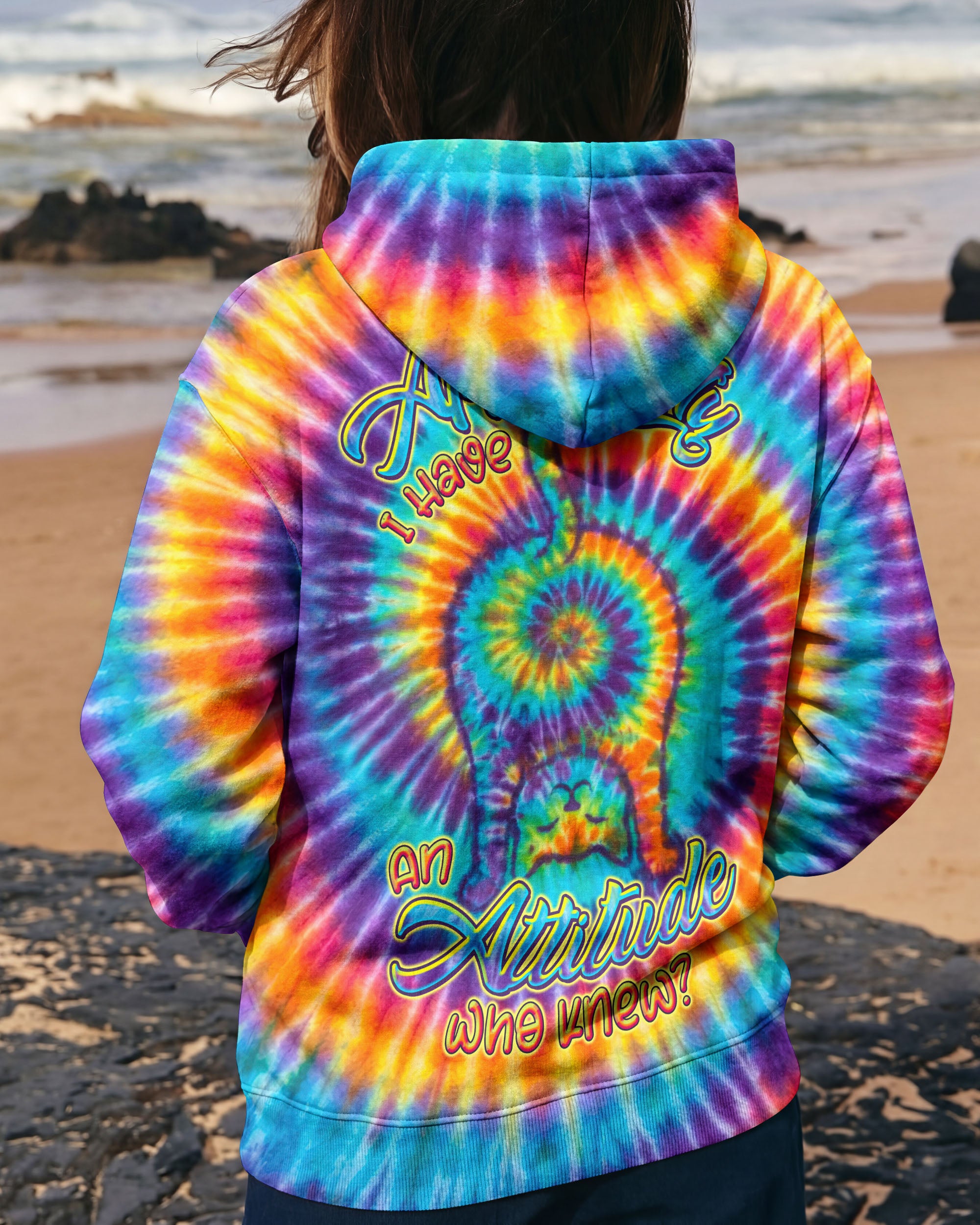 APPARENTLY I HAVE AN ATTITUDE WHO KNEW CAT ALL OVER PRINT - TLTW2403262