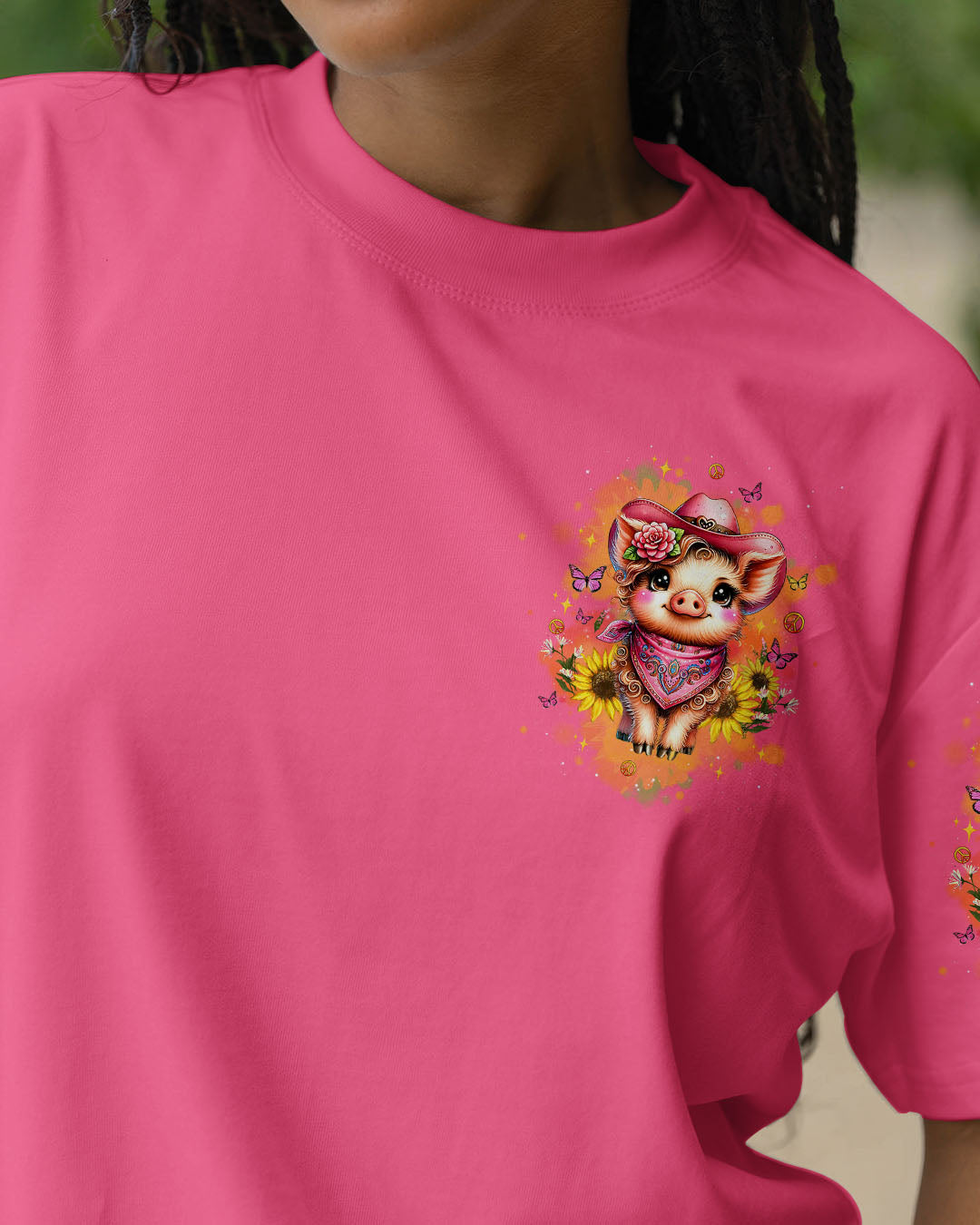 TOO CURLY TO TAME PIG ALL OVER PRINT - TLTW2407253