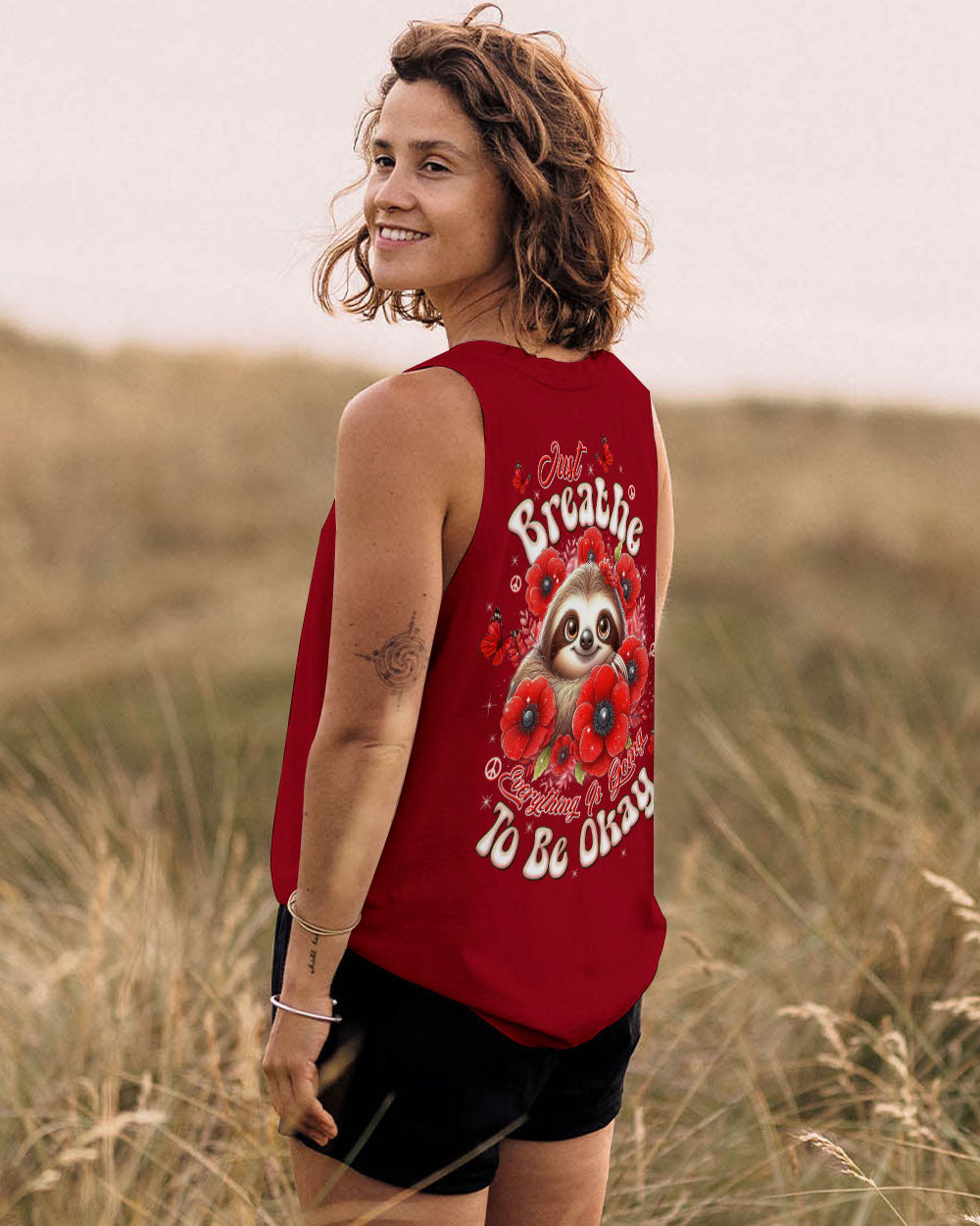 JUST BREATHE SLOTH ALL OVER PRINT - TLTW2409253