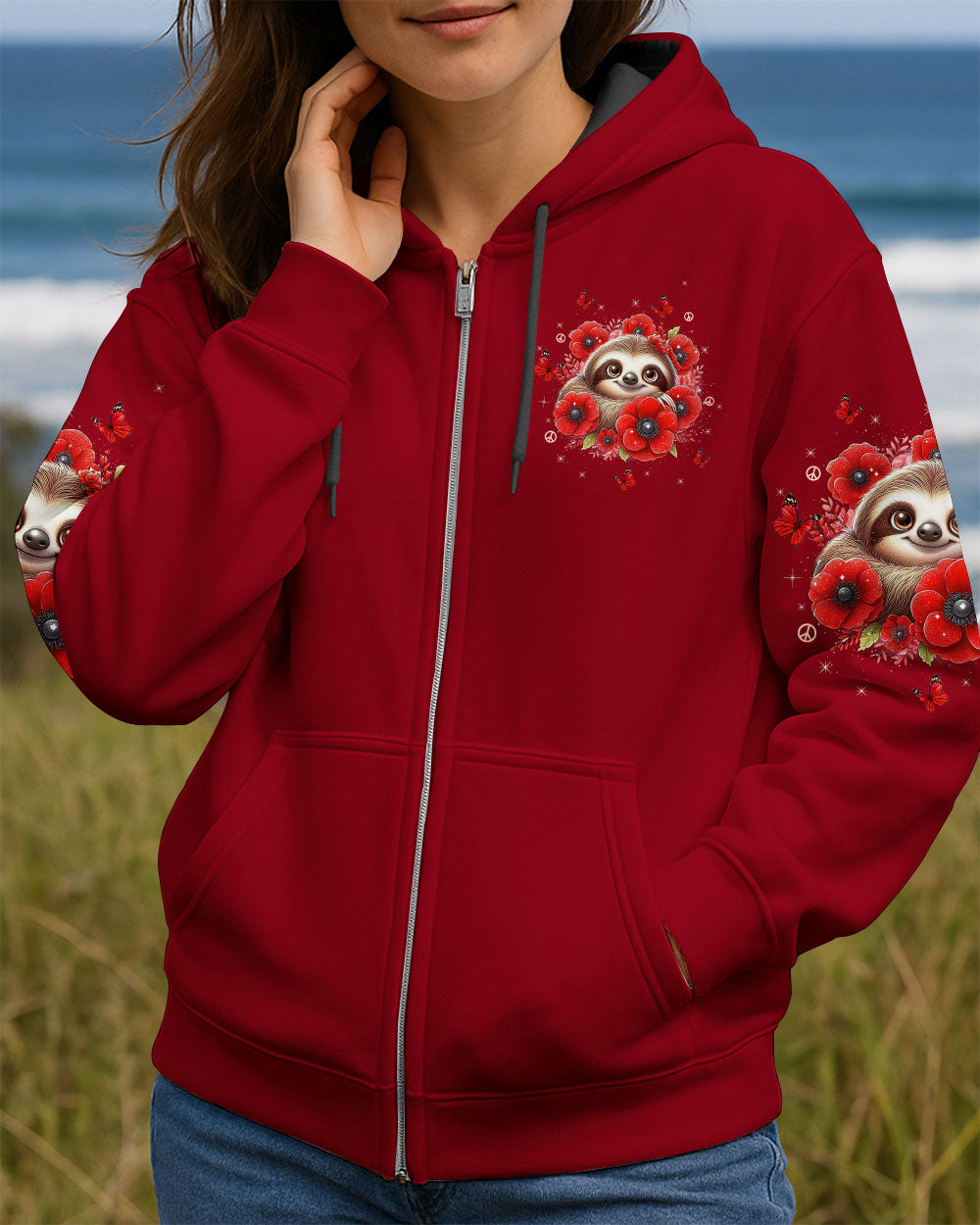 JUST BREATHE SLOTH ALL OVER PRINT - TLTW2409253