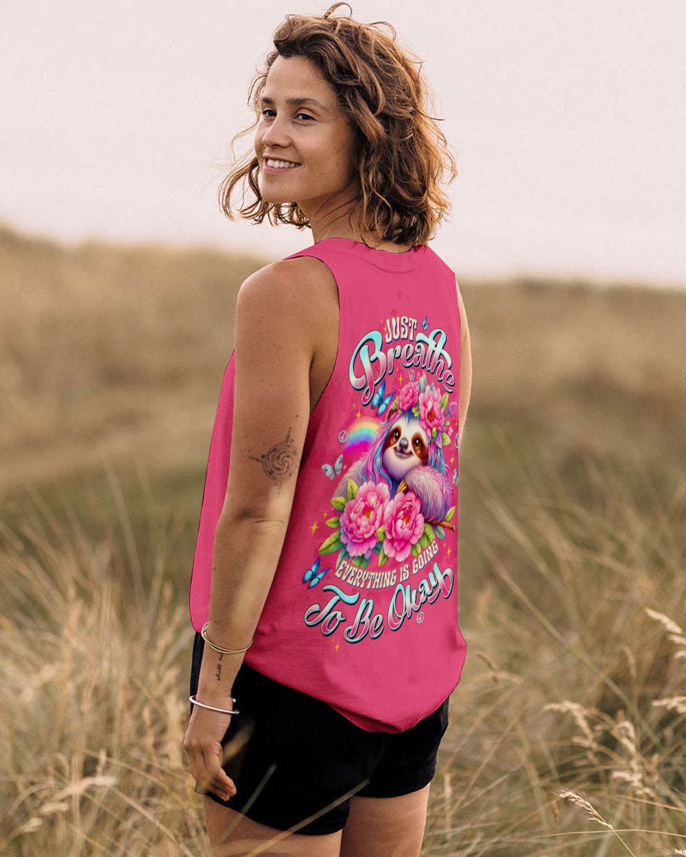 JUST BREATHE SLOTH ALL OVER PRINT - TLTW2410253