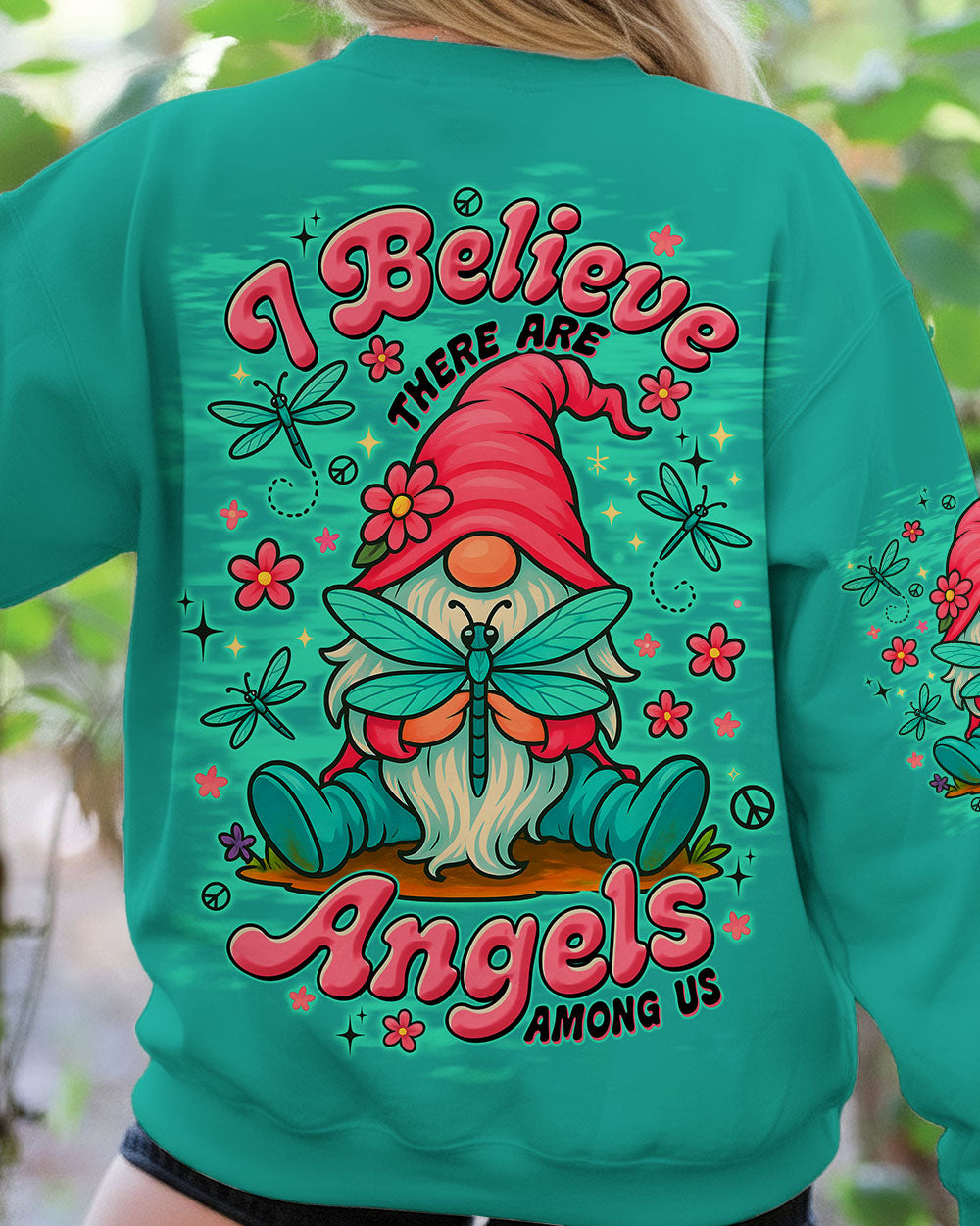 I BELIEVE THERE ARE ANGELS AMONG US GNOME ALL OVER PRINT - TLTW2411251