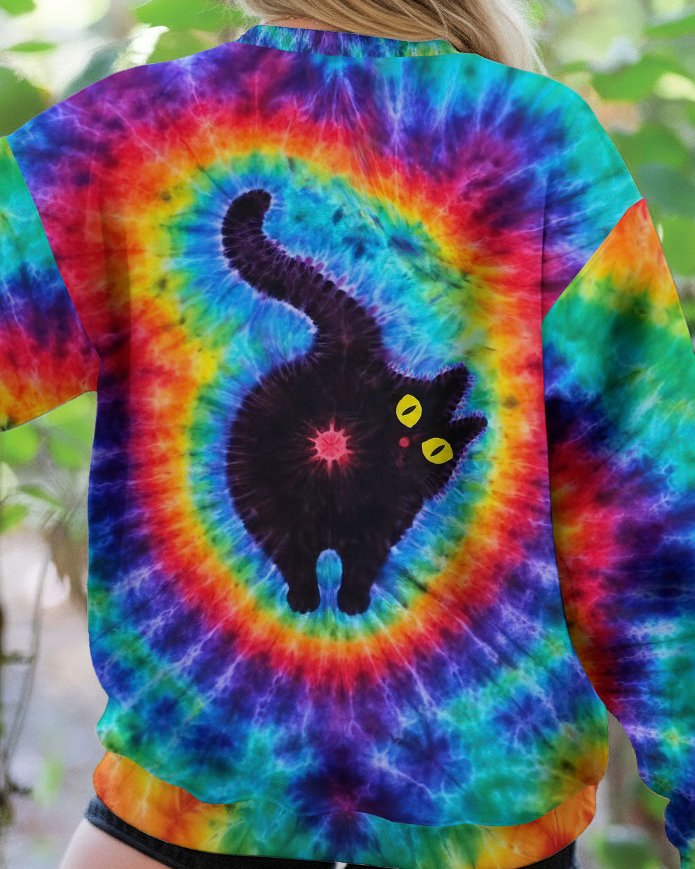 CAT COLORFUL SWIRL PATTERN ALL OVER PRINT - TLTW2412252