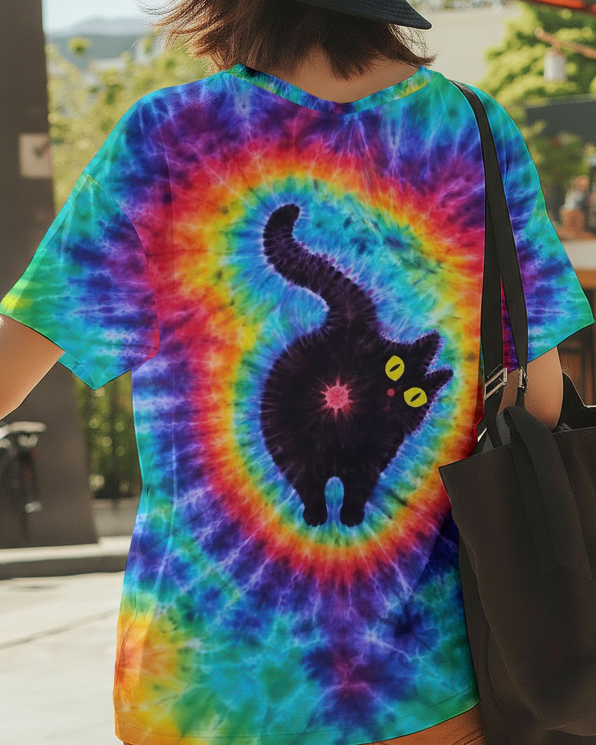 CAT COLORFUL SWIRL PATTERN ALL OVER PRINT - TLTW2412252