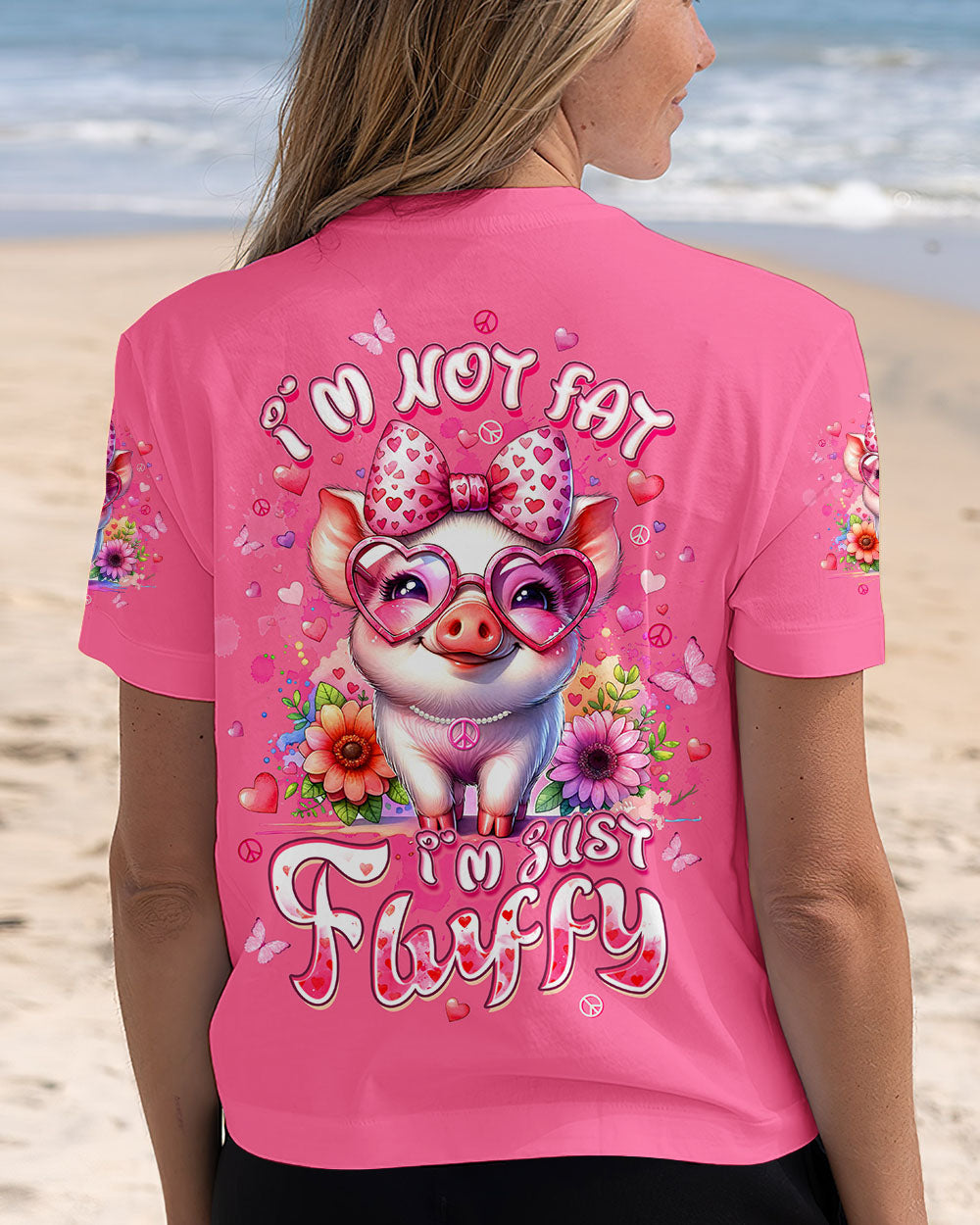 I'M JUST FLUFFY PIG ALL OVER PRINT - TLTW2508252
