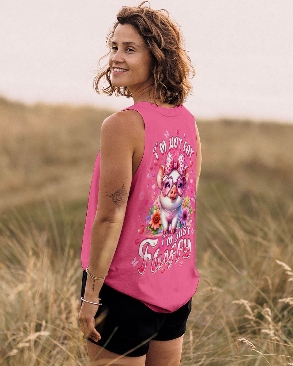 I'M JUST FLUFFY PIG ALL OVER PRINT - TLTW2508252