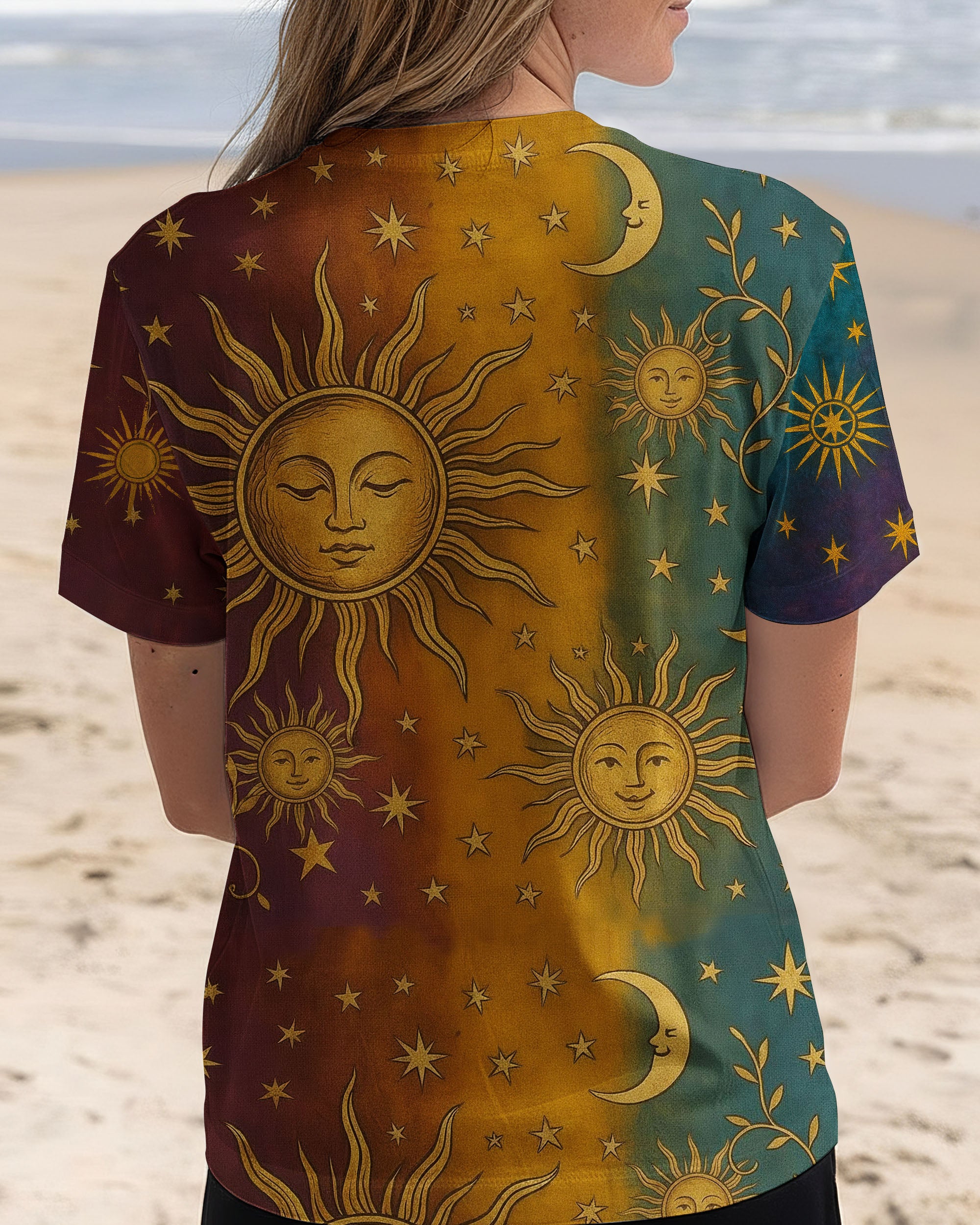 VINTAGE SUN MOON STARS ALL OVER PRINT - TLTW2511252